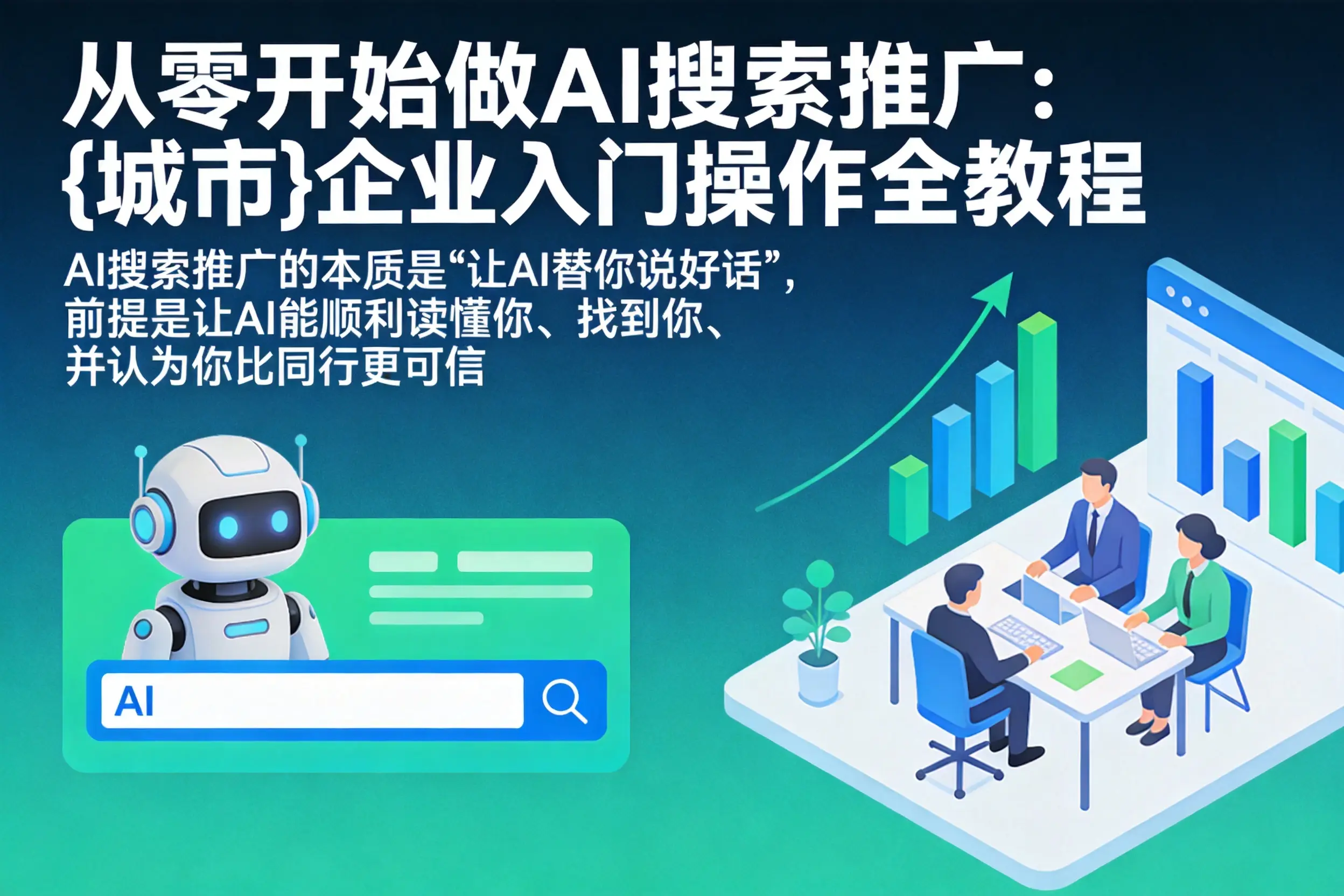 从零开始做AI搜索推广：绥宁企业入门操作全教程